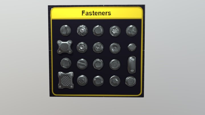 Fasteners Kit Set 01 3D Model