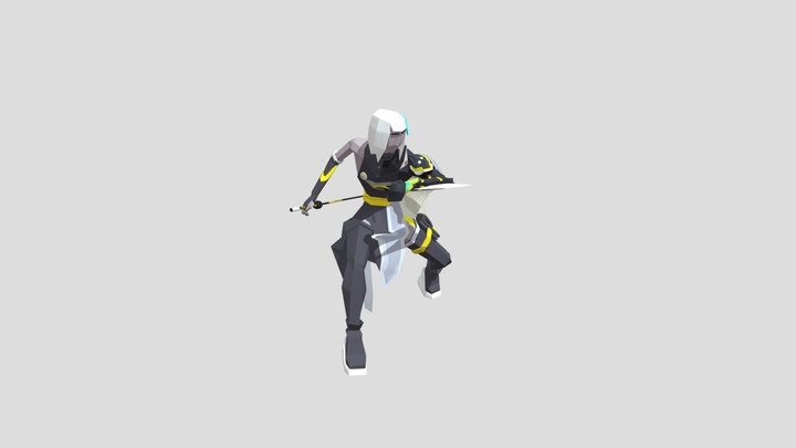 Data – Stylized Low Poly Character 3D Model
