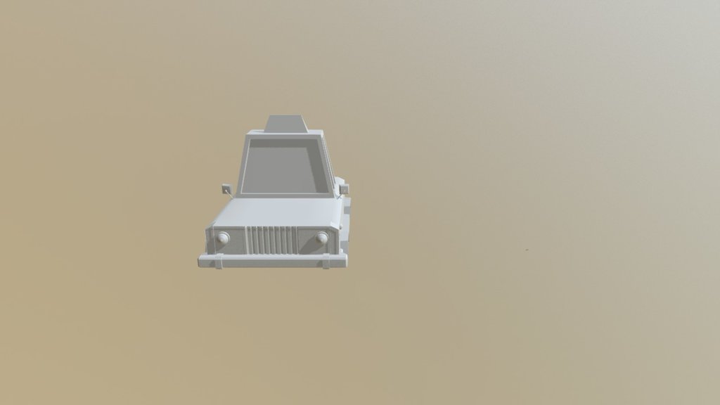 Low poly taxi