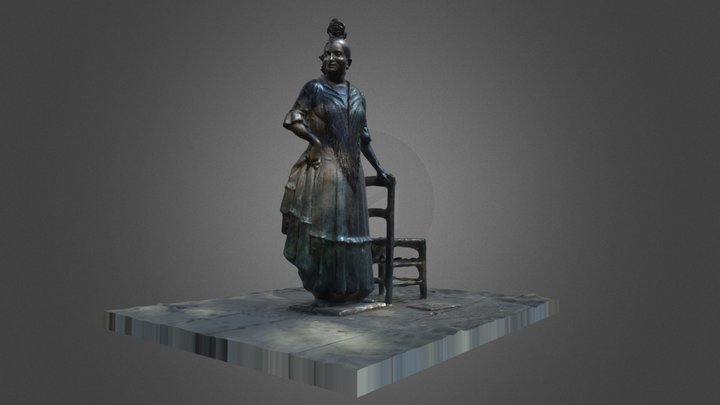 Monumento a María Gómez Heredia "la Canastera" 3D Model