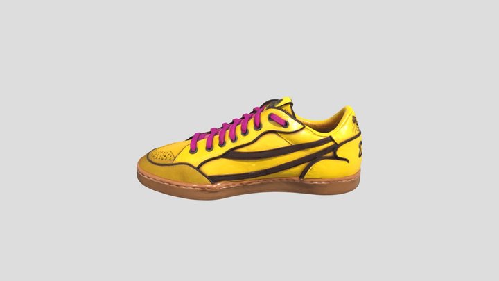 Mellow Yellow Sneakers 3D Model