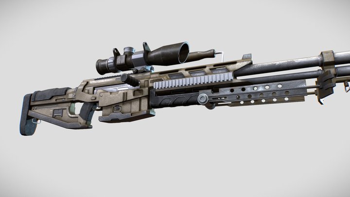 SCG-14 Sniper Rifle 3D Model