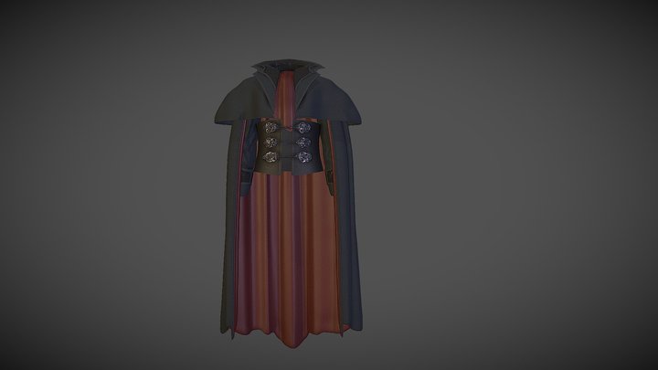 Dracula Cloak 3D Model