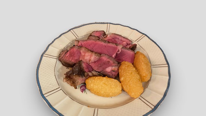 Prime rib with pommes dauphines – Modelo 3D gratuito STL