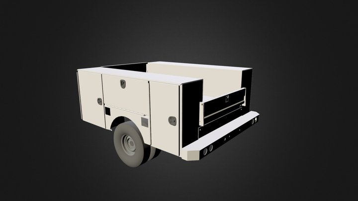 Aluminum Service Body 98in Bed Pickups 3D Model