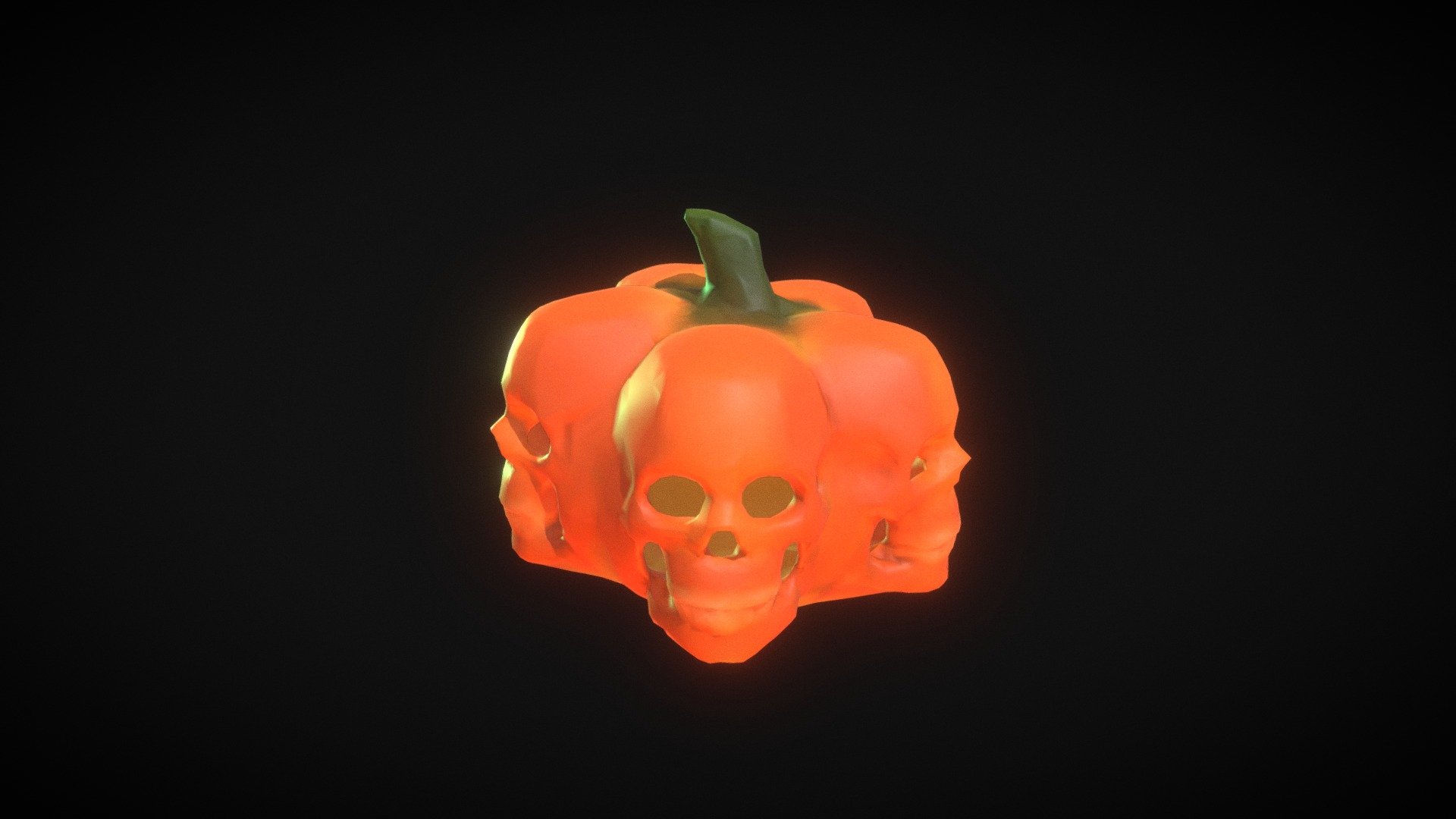 5 Skull Pumpkin, Jack-o-lantern