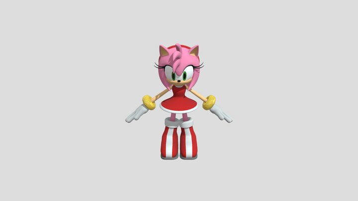 Sonic The Hedgehog - Amy Rose 3D Model