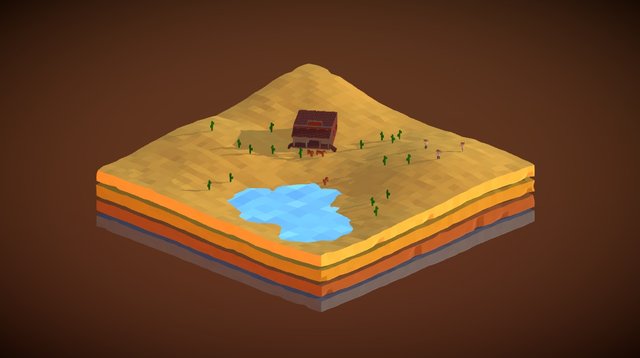 Isometric Western 3D Model