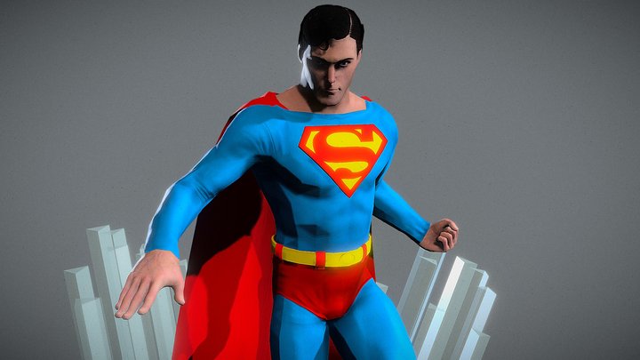 Superman v2 3D Model