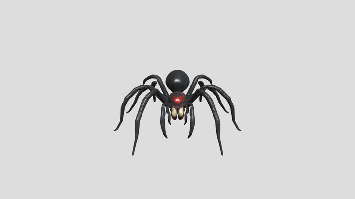 Una araña "viuda negra" mutada 3D Model