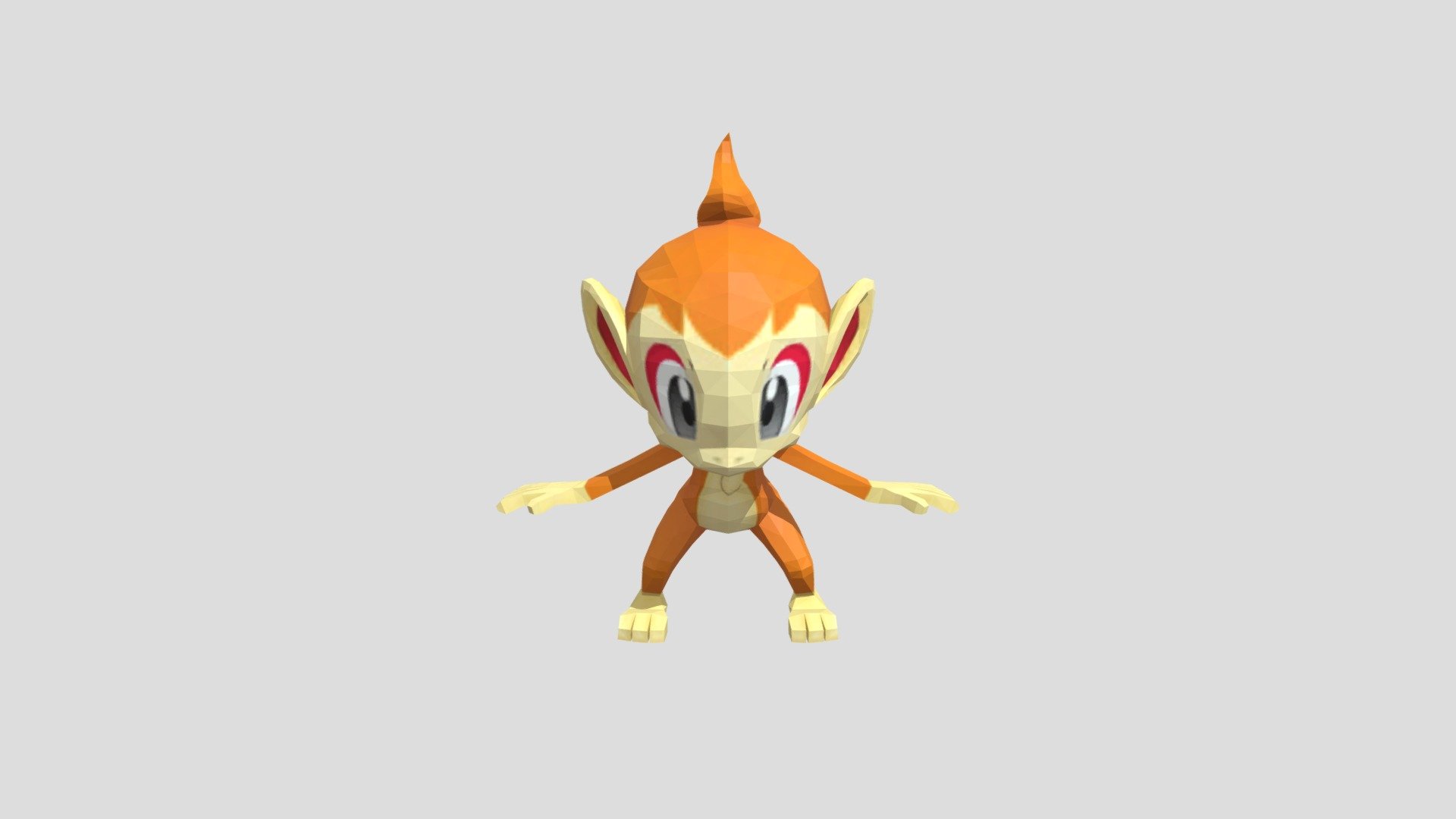 Chimchar - Download Free 3D Model By Nguyenlouis32 [2c65fba] - Sketchfab