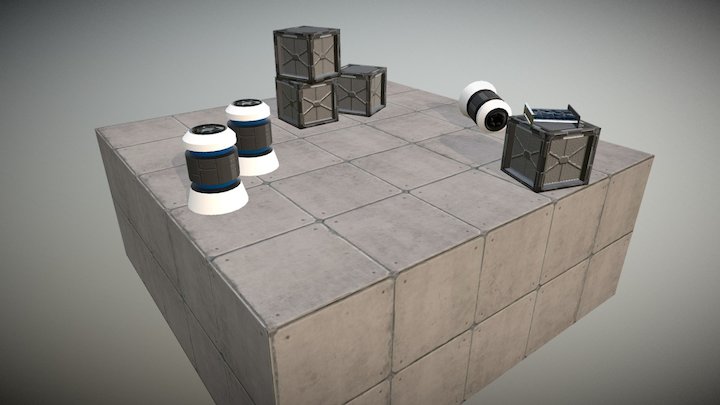 Junction Gate - Cargo Area Scene 3D Model