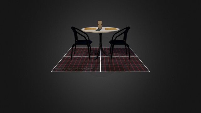 Restaurant table 3D Model