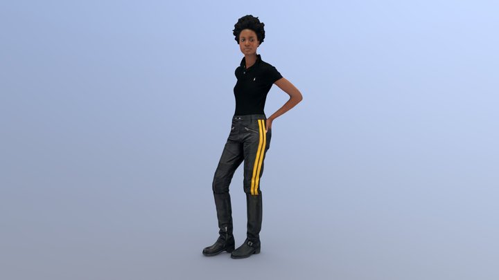 POST - SMOOTH - Leather Pants 3D Model