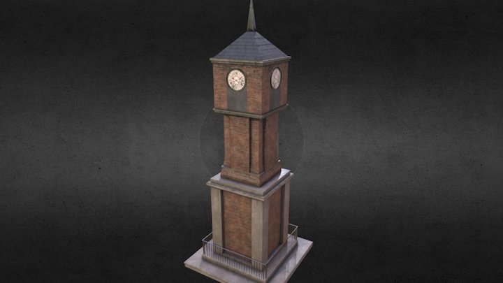 Clock Tower 3D Model