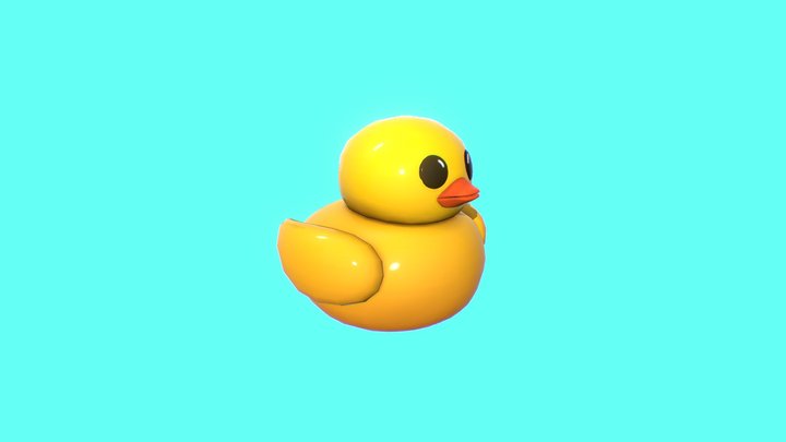 Rubber Duck Low Poly 3D Model