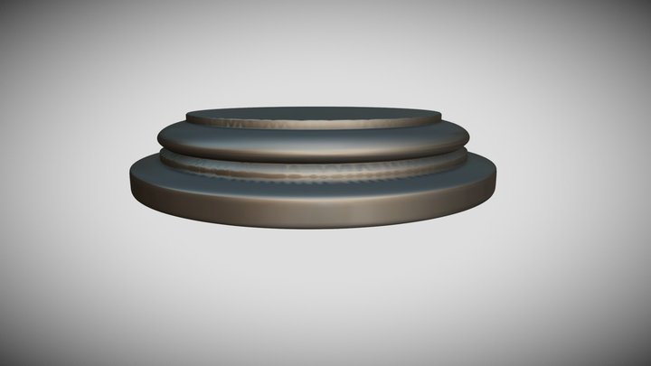 round base pedestal decoration
