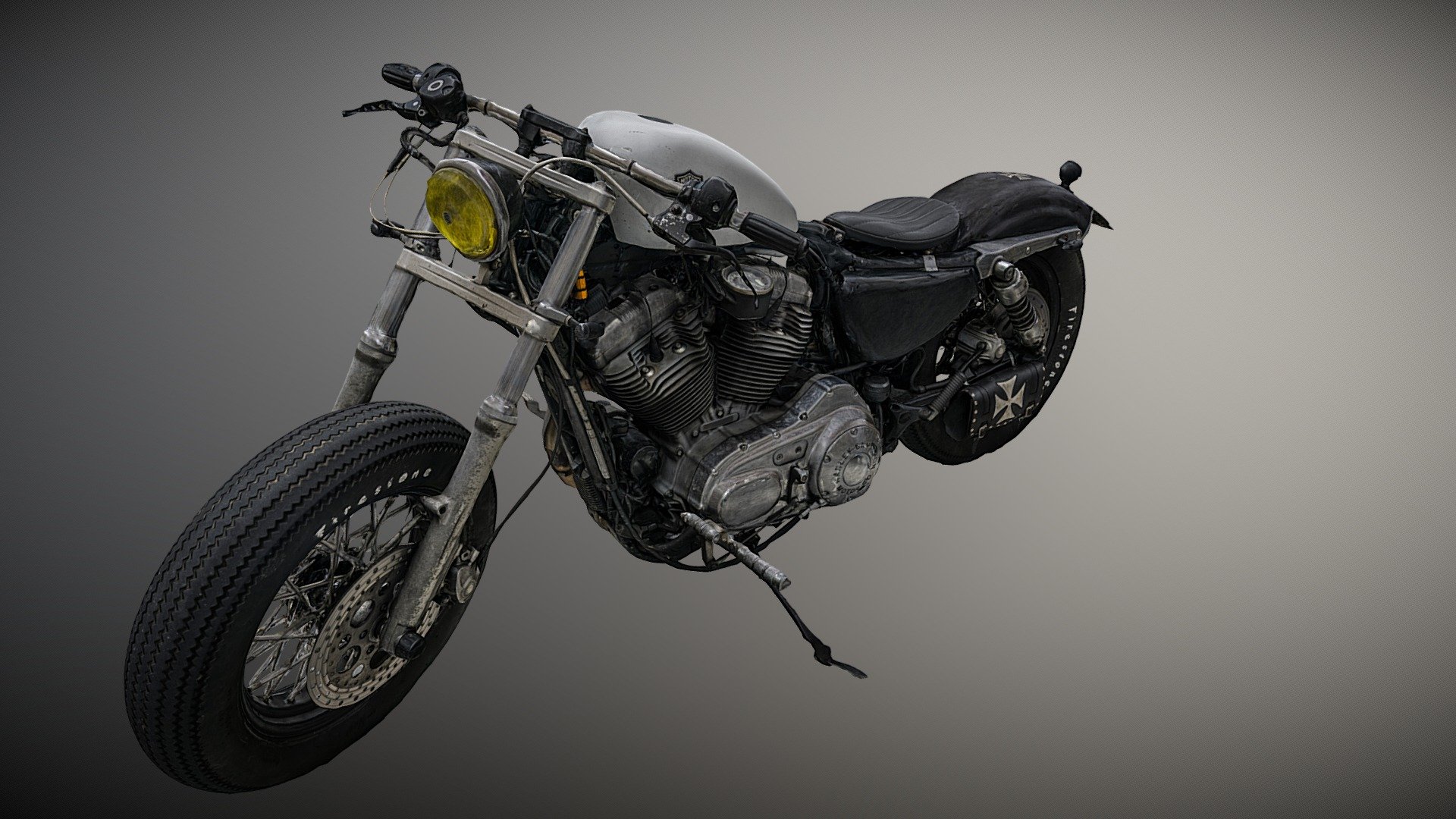Custom Harley Davidson photogrammetry -nofloor