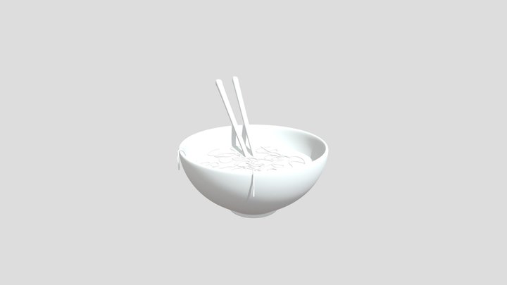 Bowl of Noodles 3D Model