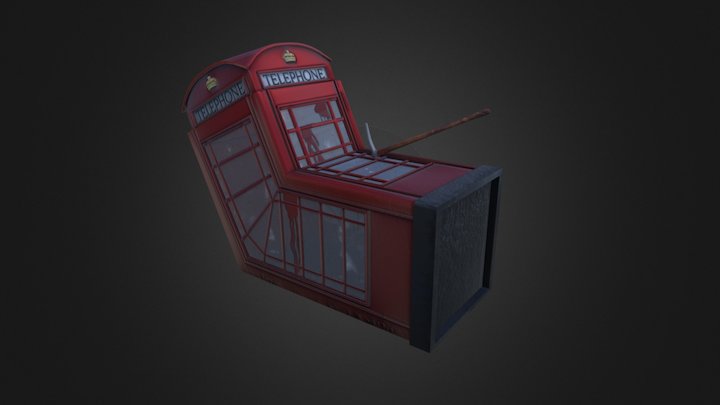 Banksy's London phone booth 3D Model