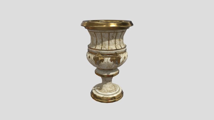 Marble Vase 3D Model
