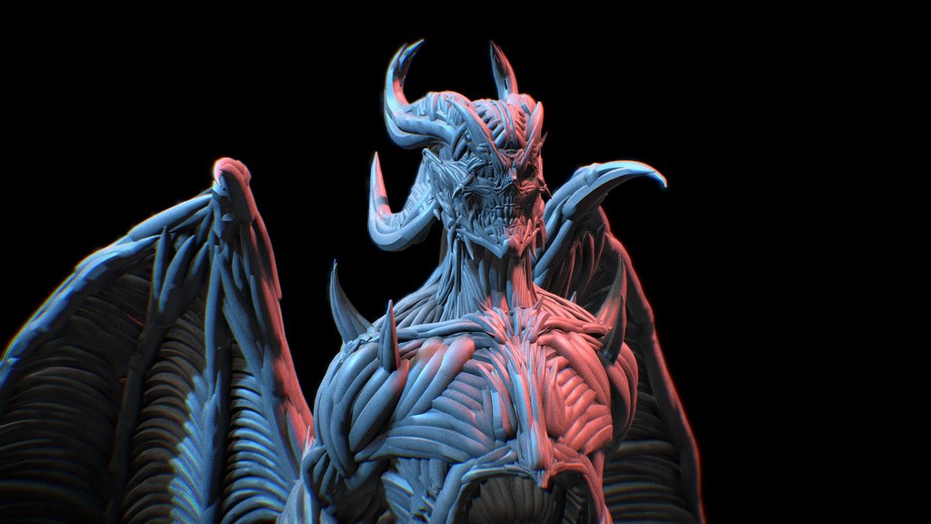 Demon Sculpture - Tilt Brush