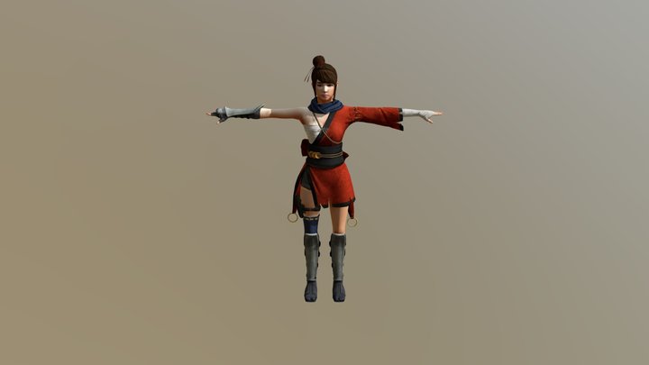 Character Female 3D Model