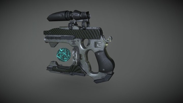 Postmortem Gun 3D Model