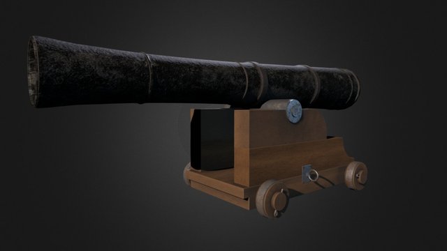 Pirate Cannon 3D Model