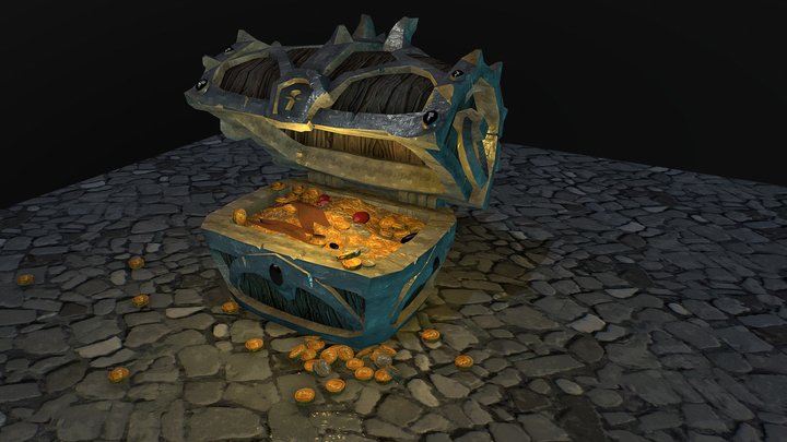 Treasure Chest 3D Model