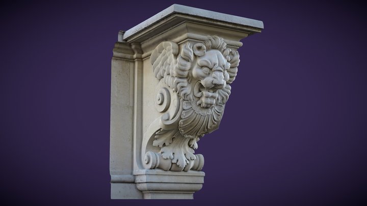 Lion Corbel, Paris, FR – Free 3D Model STL