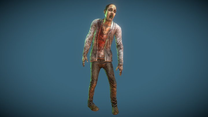 Zombies! Civilian Female 01 3D Model