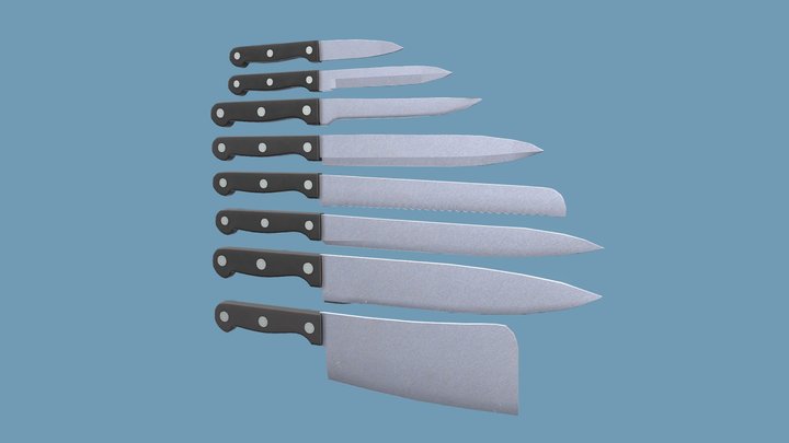 knife set 3D Model