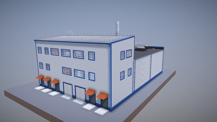 Очистные сооружения 3D Model