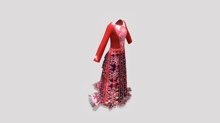 Indonesian Traditional Dress 3D Model