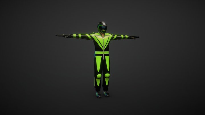 BIke Rider 3D Model