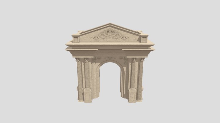 Roman style Gate 3D Model