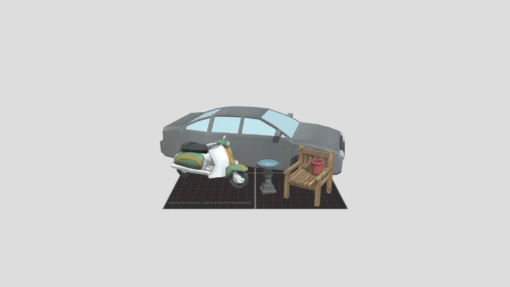 DAE 5 Finished props - Grandma's House 3D Model