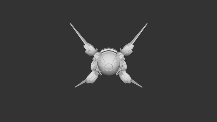 Spaceship 3 3D Model