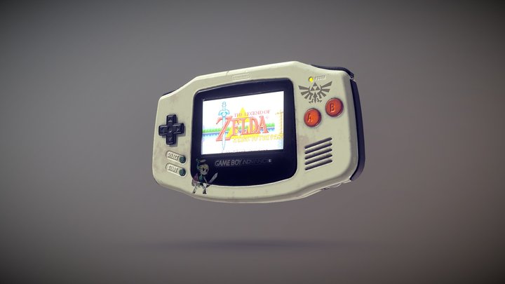 Gameboy Advance - Zelda Concept 3D Model