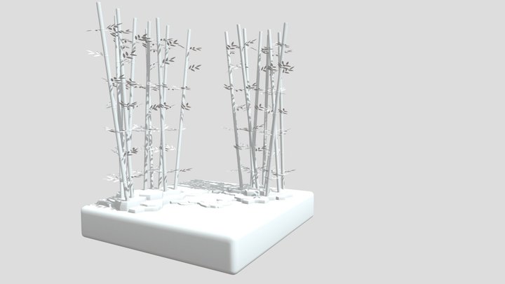 Bamboo Tree 3D Model