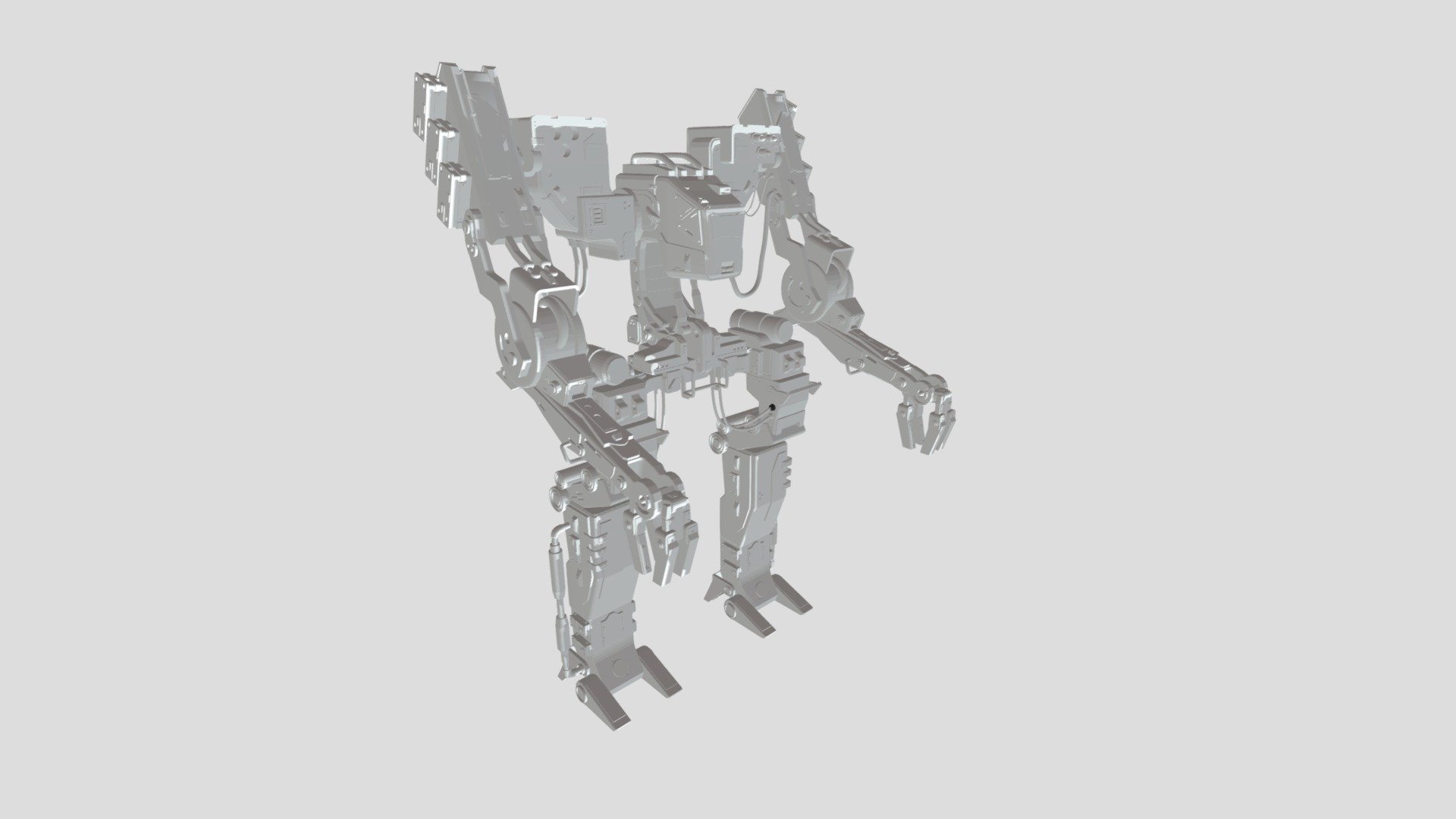 Mecha - Download Free 3D model by 称呼为世纪愚人 (@chwsjyr) [2c78c2f] - Sketchfab