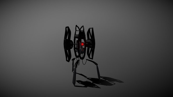 Defective Turret 3D Model
