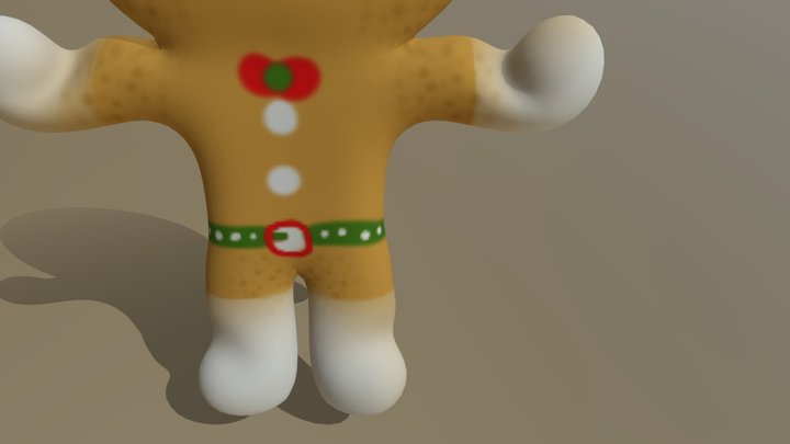 #3December-ginger bread 3D Model