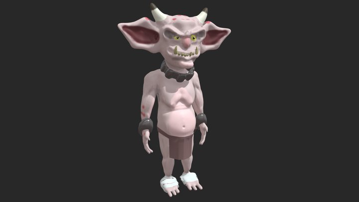 Cartoon Goblin 3D Model
