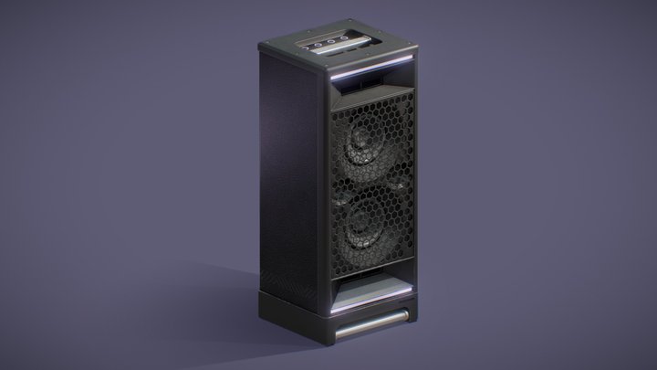 Black Speaker 3D Model
