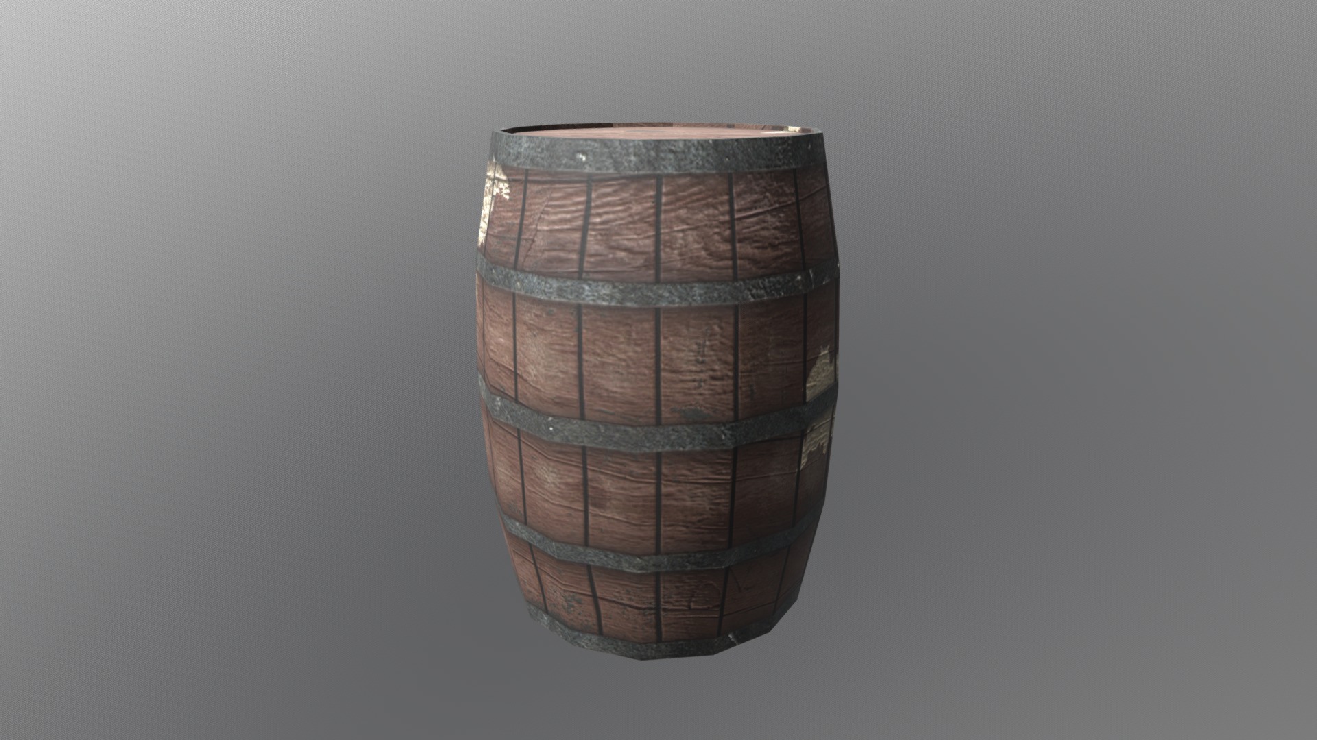 3D model Barrel Low Poly - This is a 3D model of the Barrel Low Poly. The 3D model is about a glass jar with a brown lid.