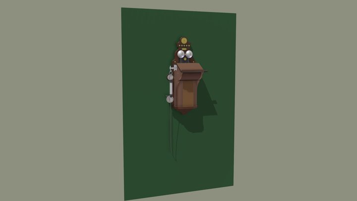 Retro phone 3D Model