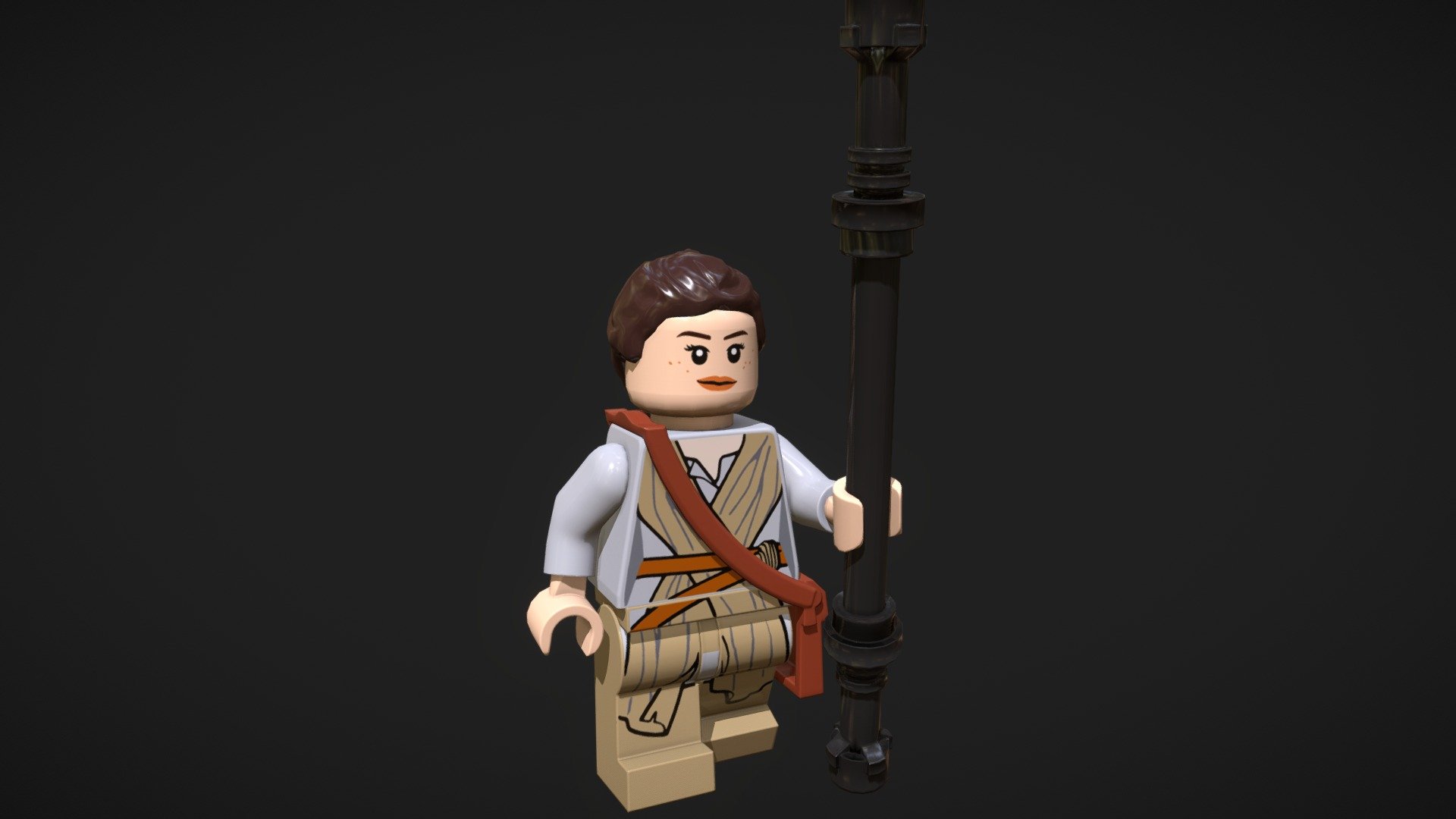 LEGO Minifigure 3D model + PBR Textures