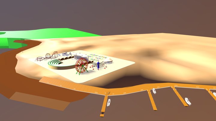 Group A - Marina + Carnival Area 3D Model